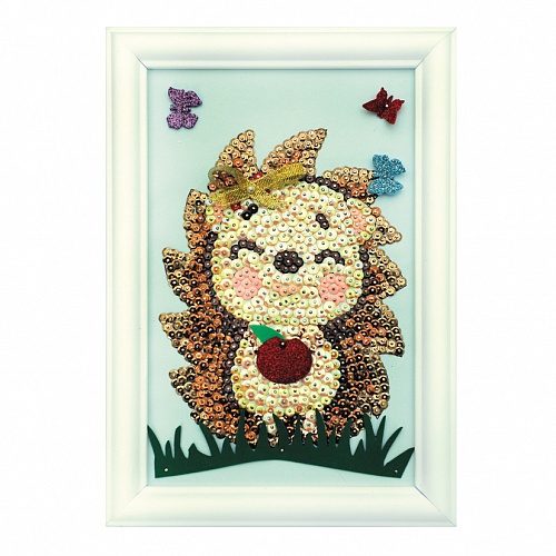 Набор для творчества "Мозаика из пайеток Ежик"  Волшебная мастерская М031														