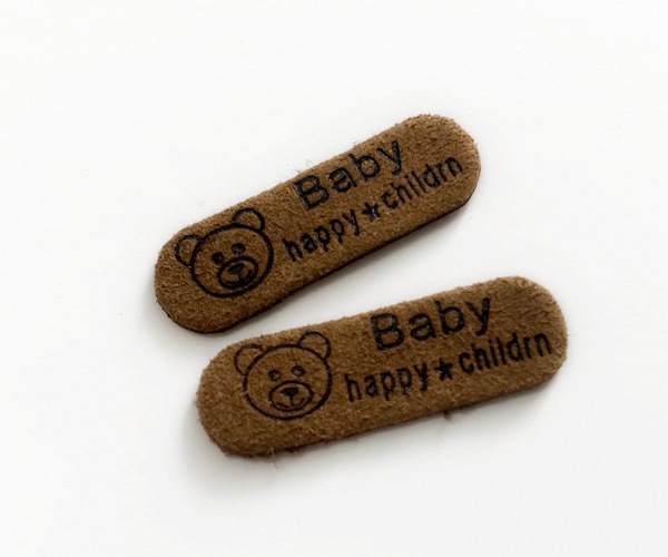 Нашивка Baby happy 1,0*3.2см замша искуст. коричневый набор 2шт. за 1шт. 26353														
