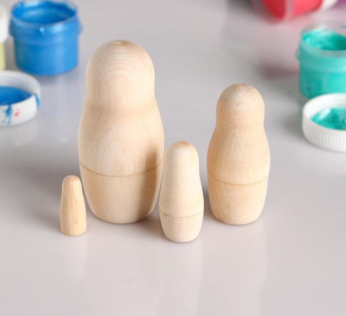 Заготовки деревян. Матрешка 4в1 85мм 5114000														