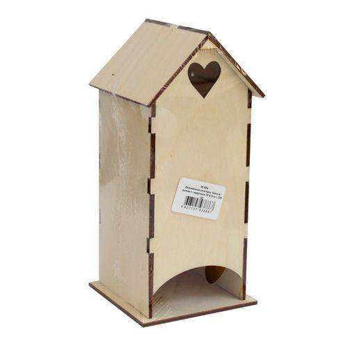 Заготовки деревян. Чайный домик с сердечком 20см  Астра