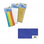 Бумага тонкая (папиросная), 20г/м², 50х70см, 5л. (910) синий 34