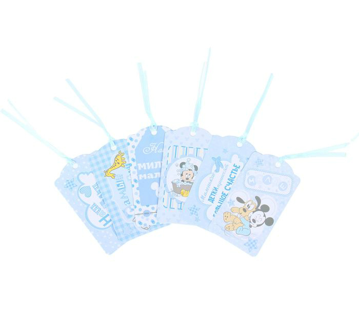 Набор тэгов "Мини-открытки. Малыш" 6 шт. 5*9см  Рукоделие 1137003