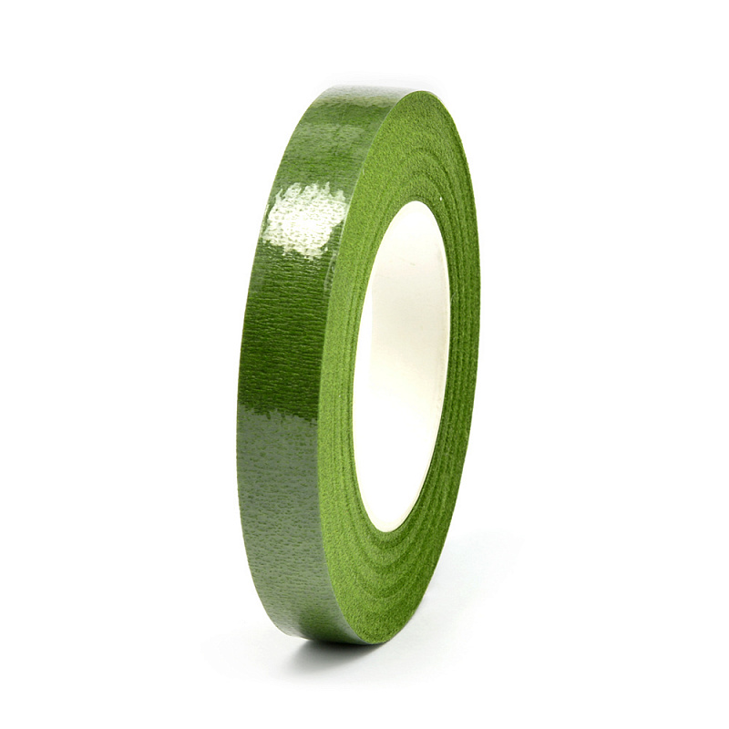 Лента флористическая 10,0мм тейп лента цв. лесной зеленый 301/12 10,0мм*27,43м 301/12														