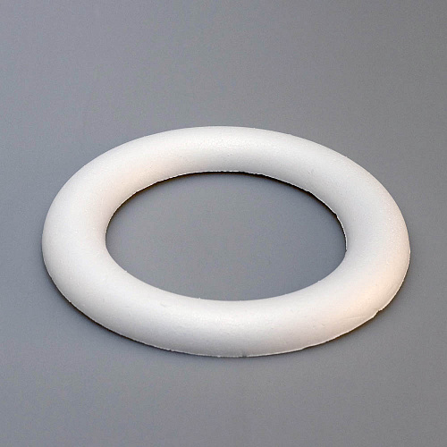 Пенопласт белый Венок плоский d=22см