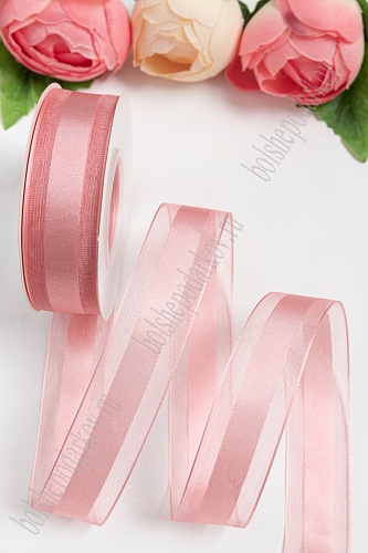 Лента капроновая с атласом 25мм*25ярд пенка №1041 SF-5802/28-122														