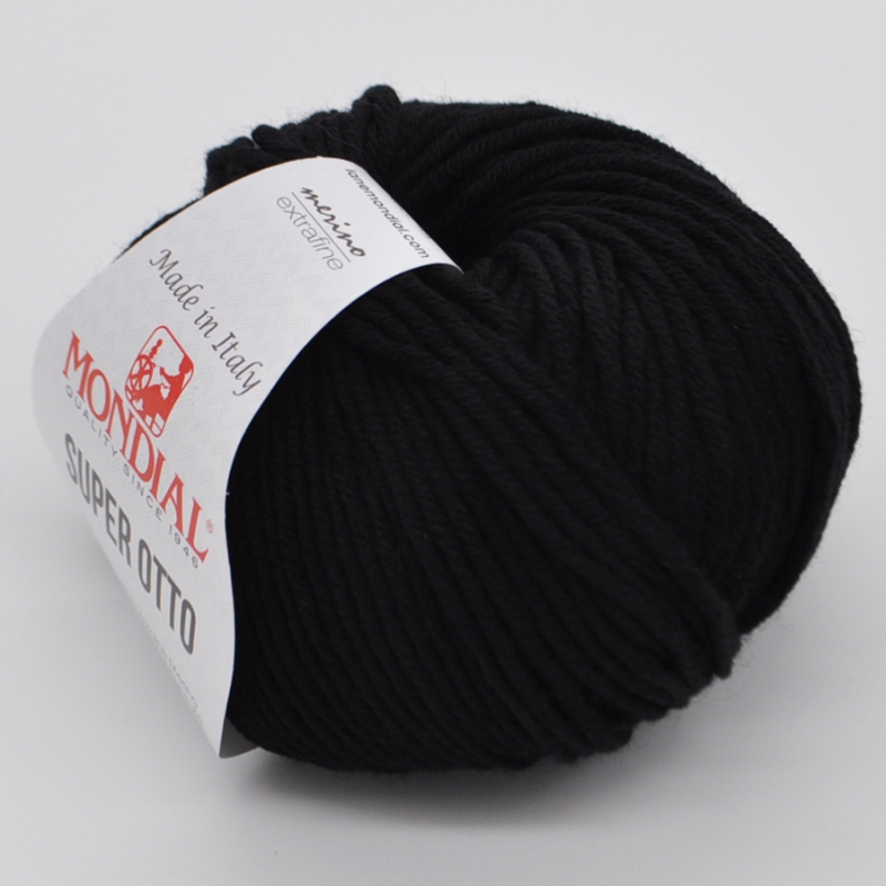 Пряжа "Super Otto" 200            10*50 г. 90м 100% мериносовая шесть extrafine  Mondial 200														