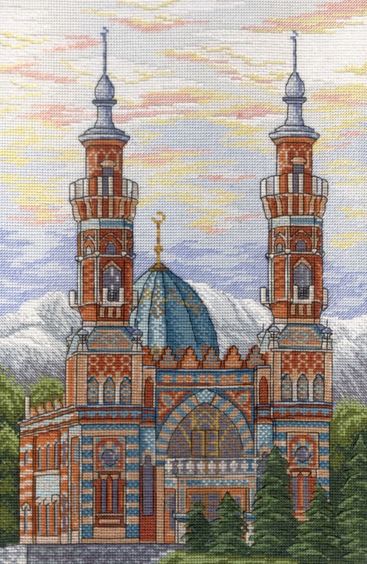 Вышивка крестом МП СТУДИЯ "Владикавказская Соборная Мечеть" мулине (30*20см) НВ-563														