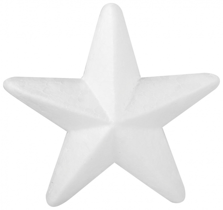 Пенопласт белый Звезда d=15см  Остров Сокровищ 661368/680140														