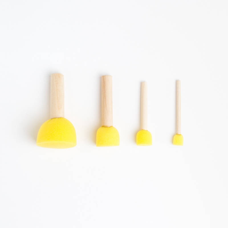 Спонжи поролоновые набор  4шт. круглые губки 195042														