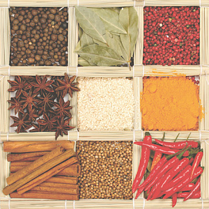 Салфетки для декупажа 33*33см Специи 3-хслойные  Maki 011901														