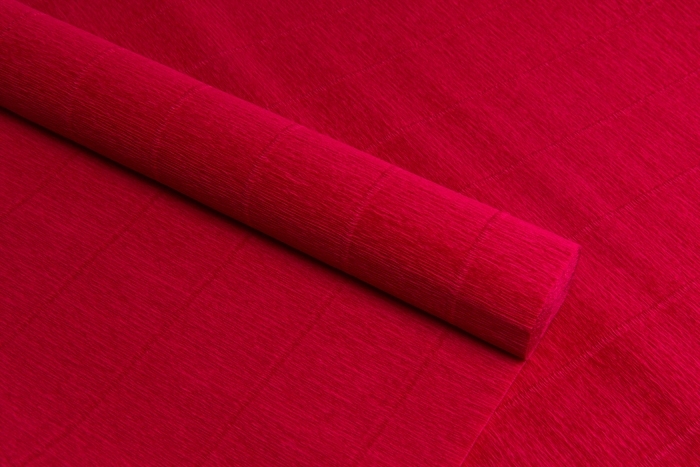 Бумага гофре 586 вишневая 50см*2,5м 180гр.  Италия 586														