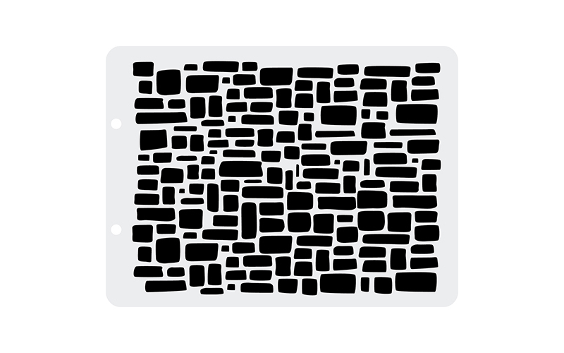 Трафарет пластиковый "Craft Premier", "Мостовая" 12,5х17см V0023														