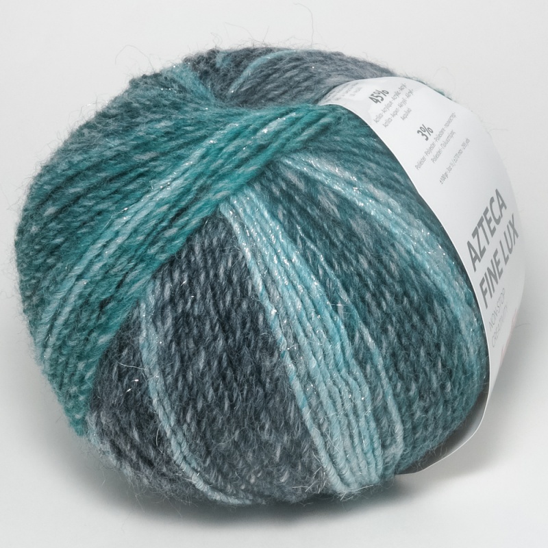 Пряжа "Katia "AZTECA FINE LUX" 405 10*100 г. 270м шерсть 52%, акрил 45%. 3% полиэстер 405														