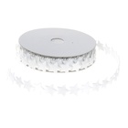 Лента фигурная  "Звездочки" 14мм белый, 14мм*9м