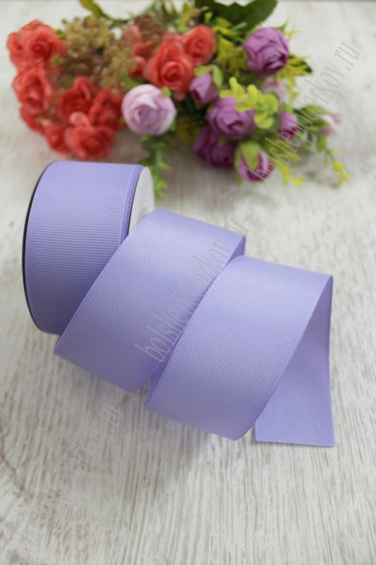 Лента репсовая 40мм фиолетовый 21 40мм*25м 127-116														