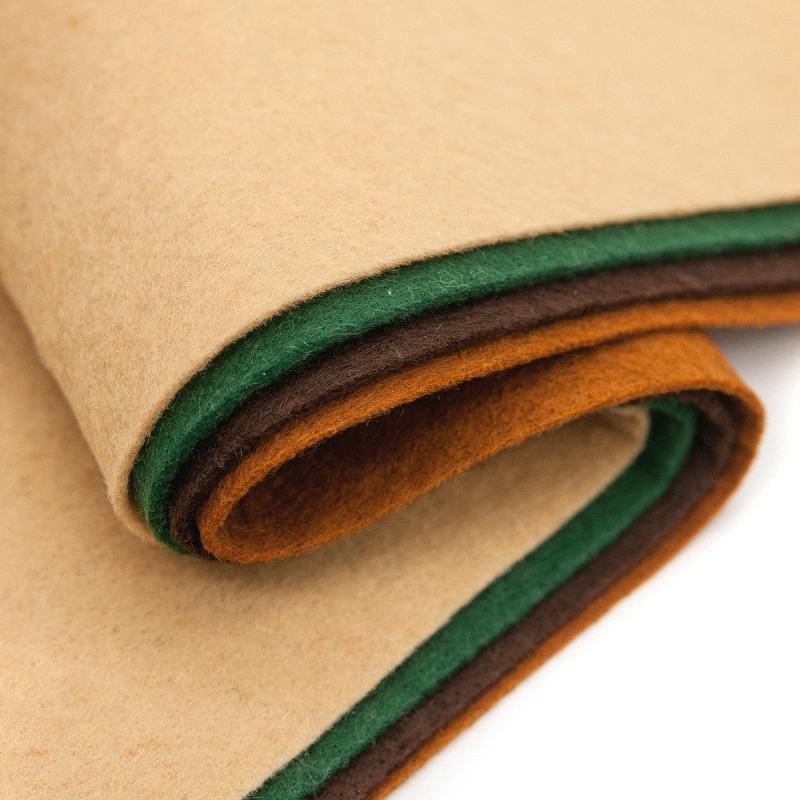 Фетр набор №5 4 листа (беж, зеленый, корич, т.корич) мягкий А4 1,4мм  АСТРА 7715420														