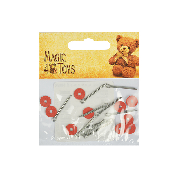 Крепления для игрушек набор качающийся  (диски d=8мм (10шт.)+ шплинты) 10комплектов, фанера НК.63612/№8к														