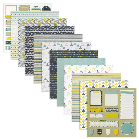 Бумага для скрапб. двустор. "Геометрия" 30*30см  Остров Сокровищ 662762														