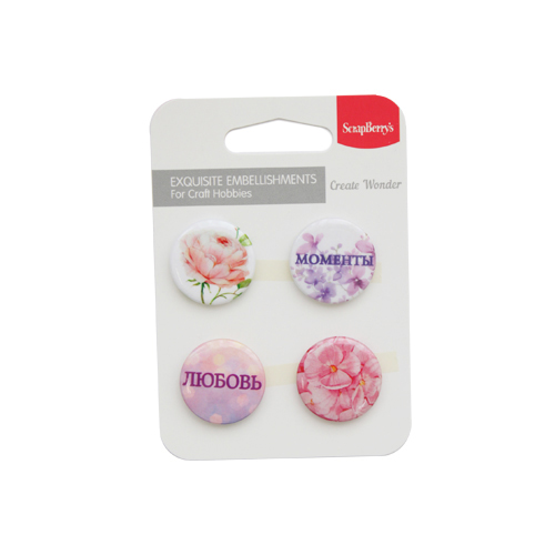 Декор Набор фишек металл. №2. Любовь  SCRAPBERRYS SCB340001093														