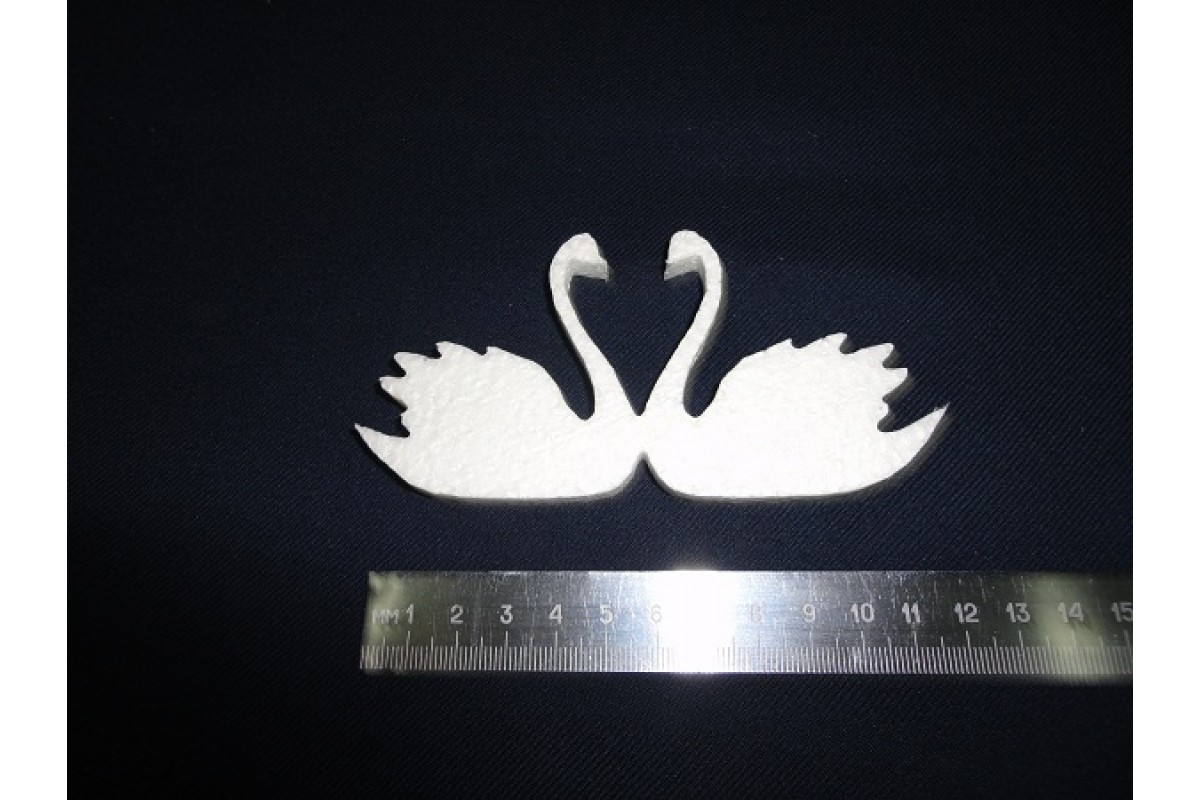 Пенопласт белый Пара лебедей L=12см h=1cм