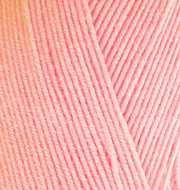 Пряжа "BABY BEST" 145 персиковый 5*100 г. 240м 10% бамбук, 90% анти-пиллинг  ALIZE 145														