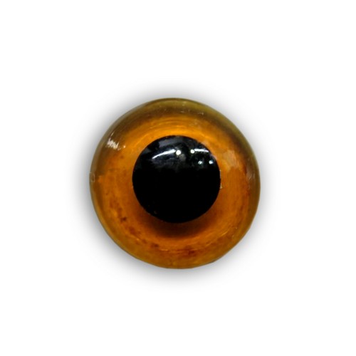 Глаза стеклянные 15мм с фиксирован. зрачками коричневый набор 10шт за 1шт GLYS15														