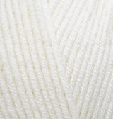 Пряжа "LANAGOLD Fine" 450 жемчужный 5*100 г. 390м 49% шерсть, 51 % акрил  ALIZE 450														
