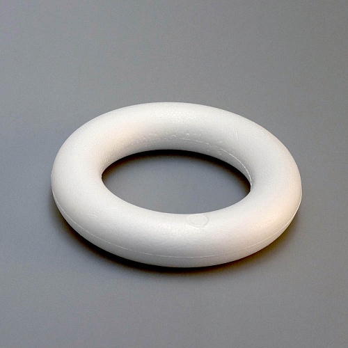 Пенопласт белый Венок полный d=15см 680136/В15														