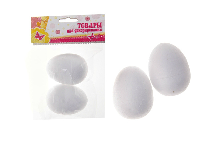 Пенопласт белый яйцо d=4,5*7см за 1шт 151283														