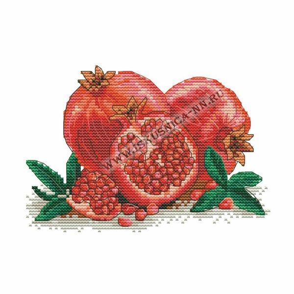 Вышивка крестом ИСКУСНИЦА "Спелый гранат" мулине (58*85кл.)