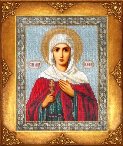 Вышивка бисером Русская искусница "Святая Галина" (18*22,5см)