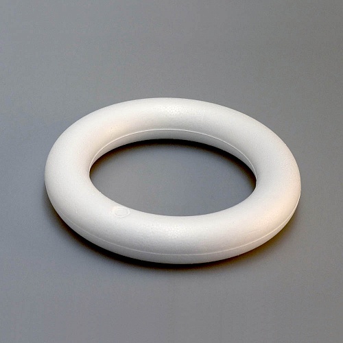 Пенопласт белый Венок полный d=18см 692757/В18														