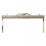 Застежка для сумок размер 19*10см металл цвет никель 