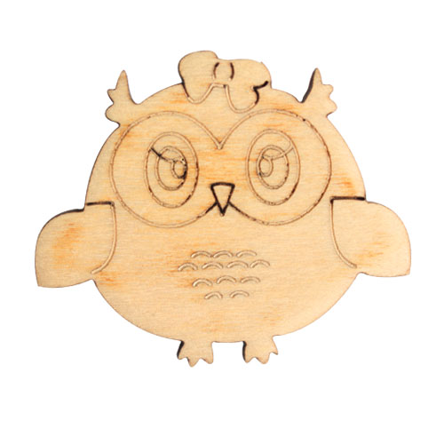 Заготовки деревян. Совенок 5,5*4,5см дерево  Астра L-389	