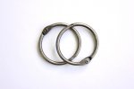 Кольца для альбомов цвет серебро, 30мм, набор 2шт. 