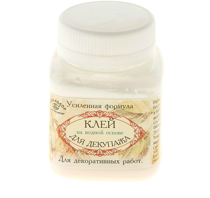 Клей для декупажа универ водная основа, усилен. формула 80мл К3501														
