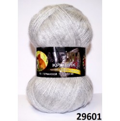 Пряжа "Ангора кролик" 29601 св.серый 5*100 г. 500м 40% кролик, 60% акрил  City Color