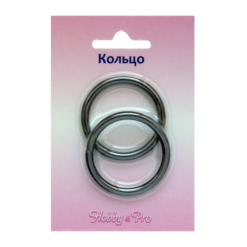 Кольцо разъемное d=30*3,5мм черный никель 816-008														