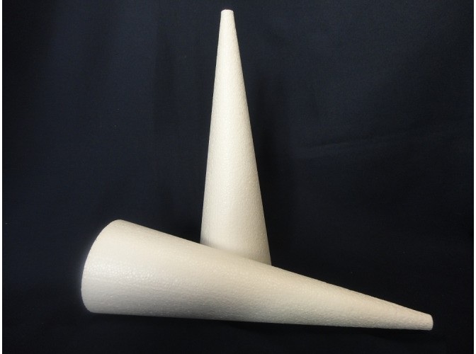 Пенопласт белый Конус d=9см h=20см