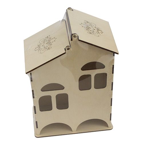 Заготовки деревян. Чайный домик с окошками 24*16*10см  Астра