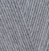 Пряжа "LANAGOLD 800 CLASSIC" 200 серый 5*100 г. 800м 49% шерсть, 51 % акрил  ALIZE 200														