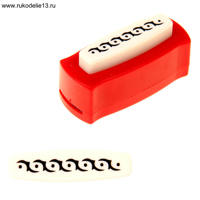 Дырокол (креативный панч) для края Геометрия 6,5*3,2*2,7мм, рисунок 4,5см 125599