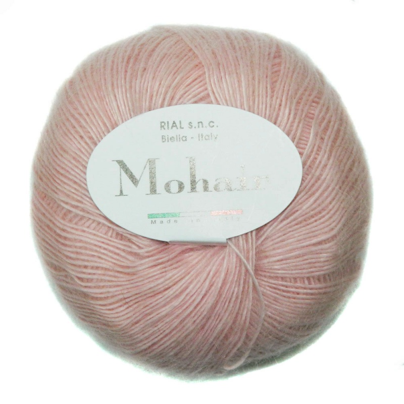 Пряжа "MOHAIR" 24 пудра 10*50 г. 2м 70% мохер, 30% акрил  ITALY 24														