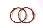 Кольца для альбомов цвет т. коричневый, 40мм, набор 2шт. 
