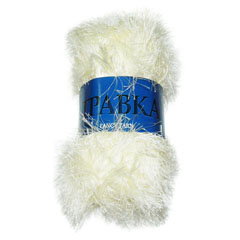 Пряжа "Травка" 107 белый 5*100 г. 110м 100% полиэстер  Германия 107														