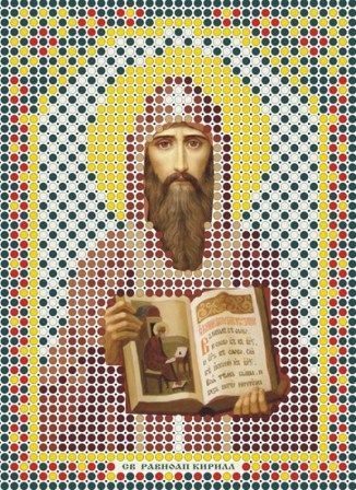 Вышивка бисером Русская сказка "Святой Кирилл" (8*11см)