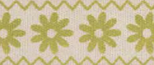 Лента х/б "Цветы и зигзаги" 15мм, 15мм*5м (хлопок)  ГЕЛА VR15.058														