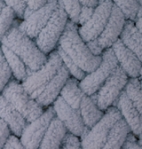 Пряжа "PUFFY" 87 т.серый 5*100 г. 9,2м. 100% микрополиэстр  Alize 87														