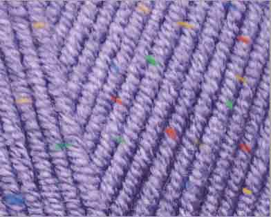Пряжа "COTTON GOLD TWEED" 616 фиолетовый 5*100 г. 330м 55% хлопок, 45% акрил  ALIZE 616														