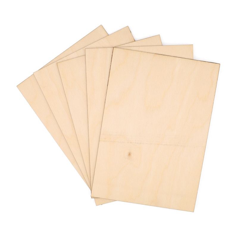 Заготовки деревян. Доска для выжигания по дереву, росписи А4 толщина 3мм набор 5шт. за 1шт.  АСТРА 622946														